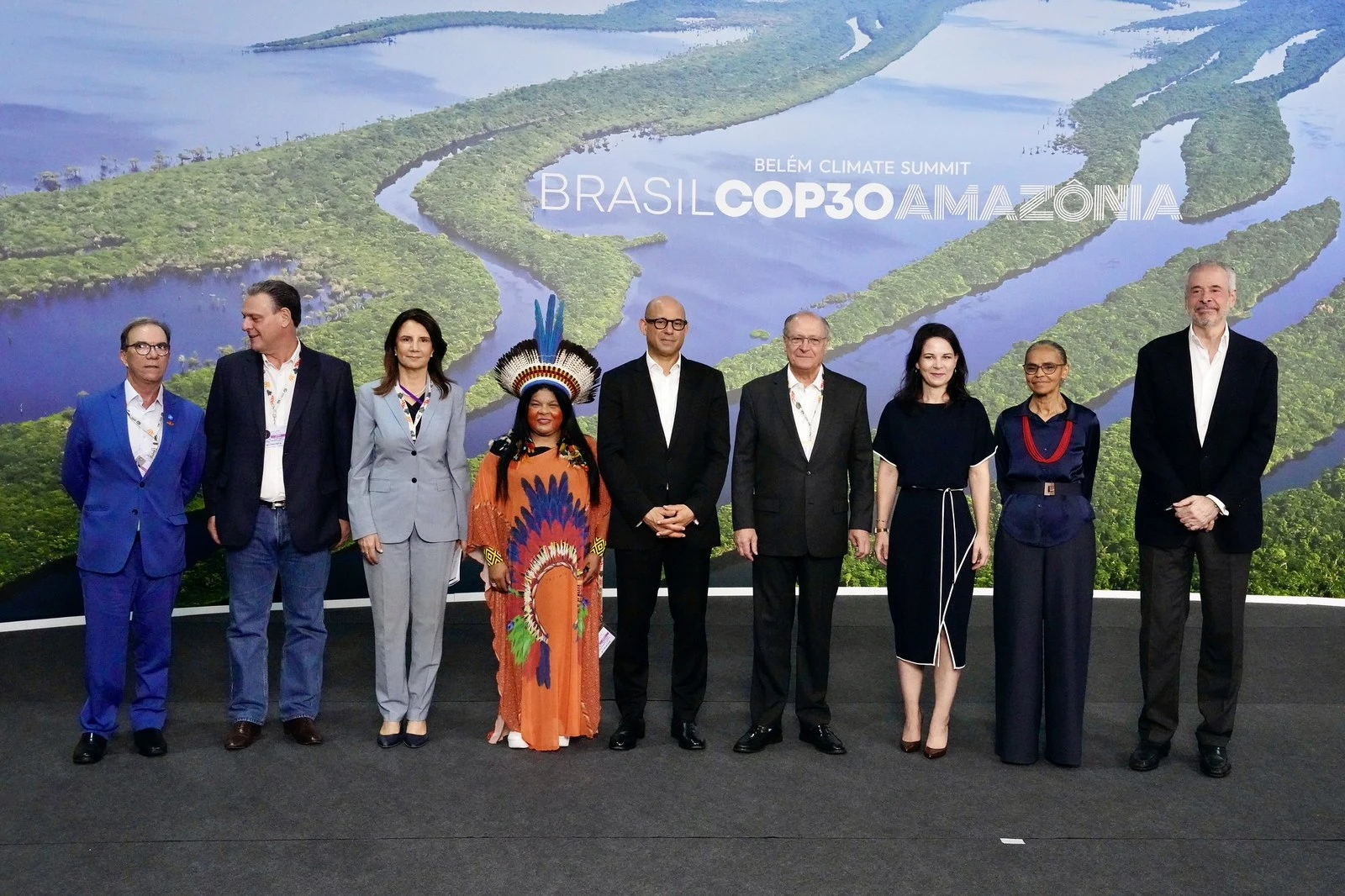 Senior delegates seated at the Belém Climate Summit