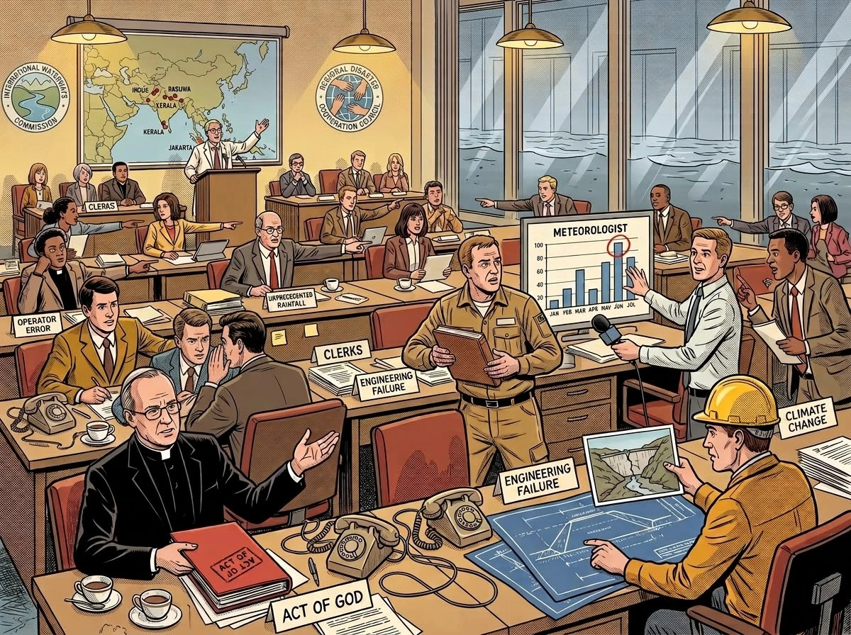 People arguing in a meeting room